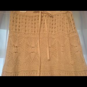 Fully lined, never worn, cream boho skirt.